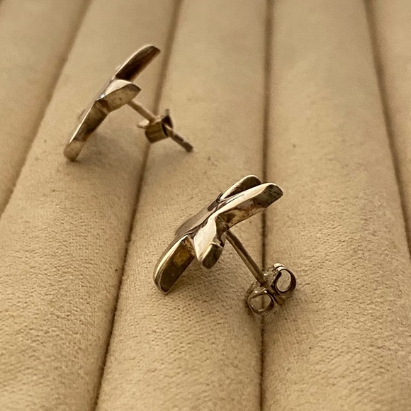 Sterling Silver Starfish Earrings - Picture 6 of 12